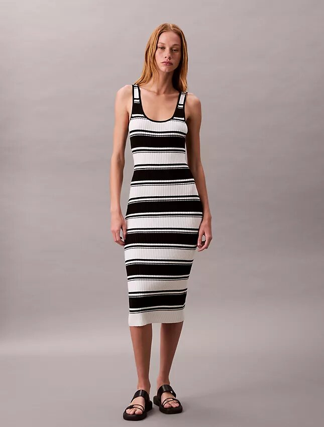 Cotton Rib Midi Tank Dress Cotton Rib Midi Tank Dress