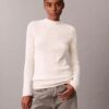 Cotton Rib Slim Sweater