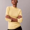 Cotton Rib Slim Sweater