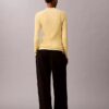 Cotton Rib Slim Sweater