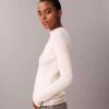 Cotton Rib Slim Sweater