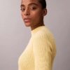 Cotton Rib Slim Sweater