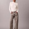 Cotton Rib Slim Sweater
