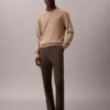 Cotton Sateen Slim Chino Pants
