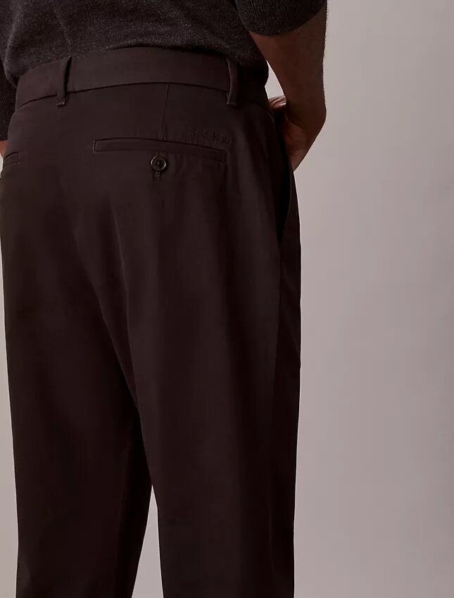Cotton Sateen Slim Tapered Chino Pants Cotton Sateen Slim Tapered Chino Pants