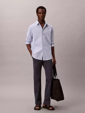 Cotton Slim Chino Pants