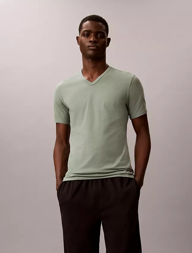 Cotton Stretch Blend 3-Pack Slim Fit V-Neck T-Shirt Cotton Stretch Blend 3-Pack Slim Fit V-Neck T-Shirt