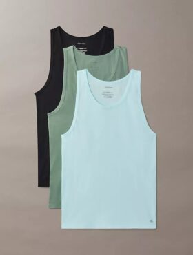 Cotton Stretch Blend 3-Pack Tank Top