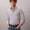 Cotton Stretch Gingham Slim Button-Down Shirt Cotton Stretch Gingham Slim Button-Down Shirt
