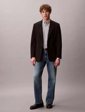 Cotton Stretch Gingham Slim Button-Down Shirt