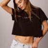 Cotton Stretch Lounge Pride Boxy Crop Tee