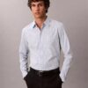 Cotton Stretch Plaid Slim Button-Down Shirt Cotton Stretch Plaid Slim Button-Down Shirt