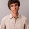 Cotton Stretch Plaid Slim Button-Down Shirt Cotton Stretch Plaid Slim Button-Down Shirt