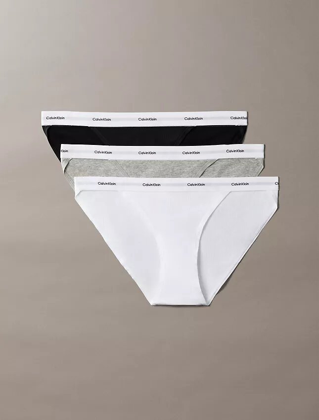 Cotton Stretch Rib 3-Pack String Bikini Cotton Stretch Rib 3-Pack String Bikini