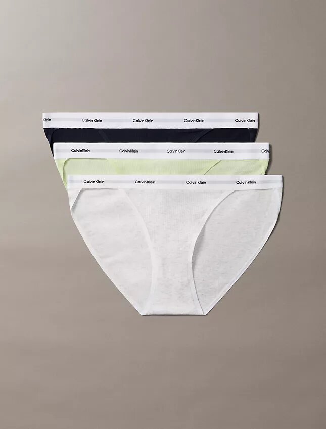 Cotton Stretch Rib 3-Pack String Bikini Cotton Stretch Rib 3-Pack String Bikini