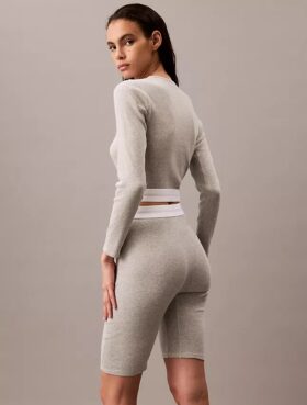 Cotton Stretch Rib Bike Shorts