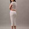 Cotton Stretch Rib Cropped Tee