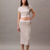 Cotton Stretch Rib Cropped Tee
