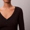 Cotton Stretch Rib Henley T-Shirt Cotton Stretch Rib Henley T-Shirt