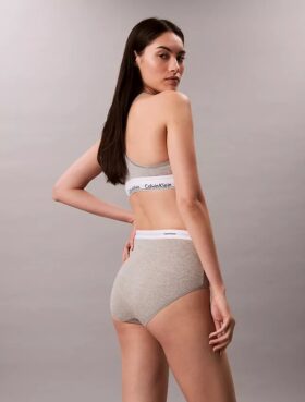 Cotton Stretch Rib High Rise Brief