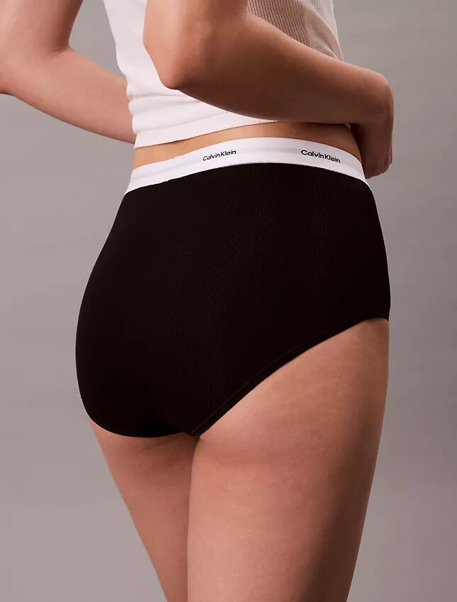 Cotton Stretch Rib High Rise Brief Cotton Stretch Rib High Rise Brief