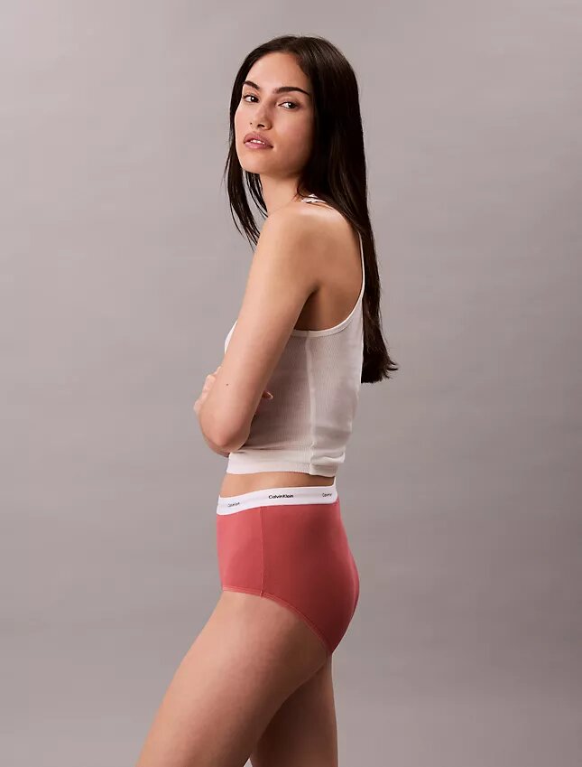 Cotton Stretch Rib High Rise Brief Cotton Stretch Rib High Rise Brief