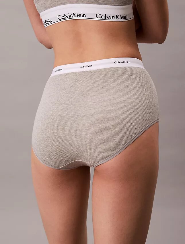 Cotton Stretch Rib High Rise Brief Cotton Stretch Rib High Rise Brief
