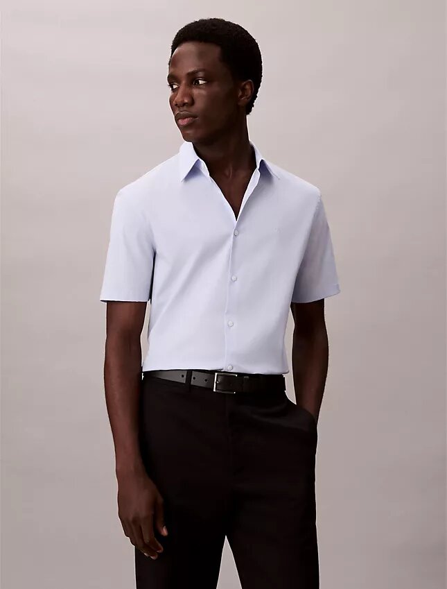 Cotton Stretch Slim Button-Down Shirt Cotton Stretch Slim Button-Down Shirt