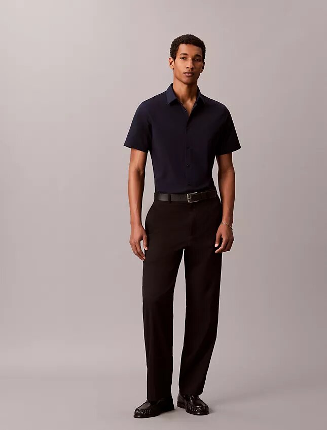 Cotton Stretch Slim Button-Down Shirt Cotton Stretch Slim Button-Down Shirt