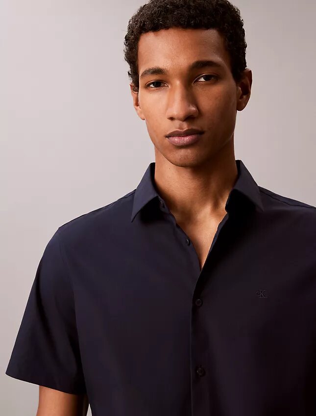 Cotton Stretch Slim Button-Down Shirt Cotton Stretch Slim Button-Down Shirt
