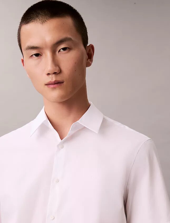 Cotton Stretch Slim Button-Down Shirt Cotton Stretch Slim Button-Down Shirt