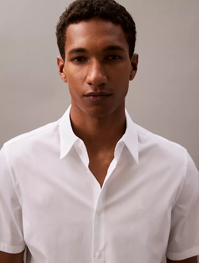 Cotton Stretch Slim Button-Down Shirt Cotton Stretch Slim Button-Down Shirt