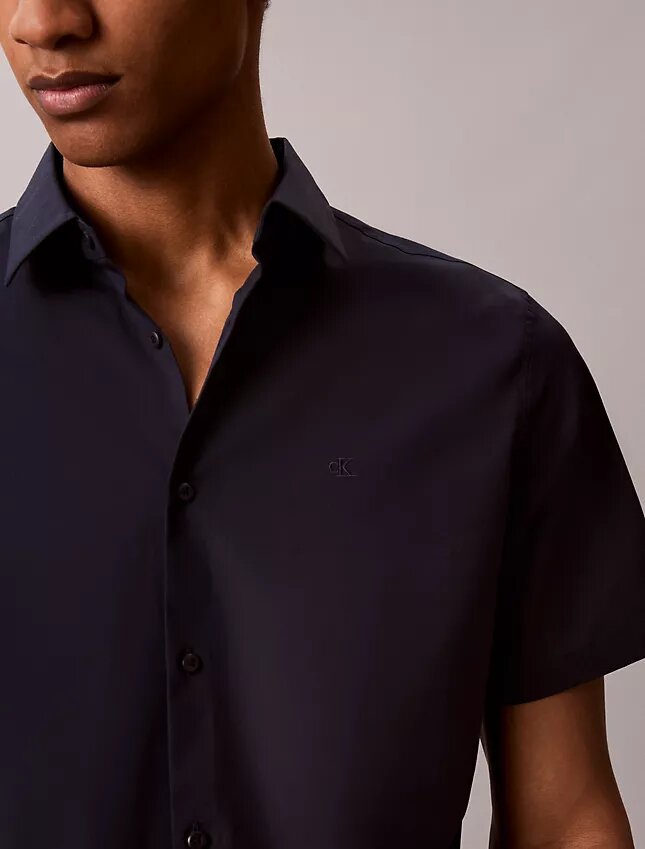 Cotton Stretch Slim Button-Down Shirt Cotton Stretch Slim Button-Down Shirt