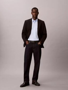 Cotton Stretch Slim Stripe Button-Down Shirt