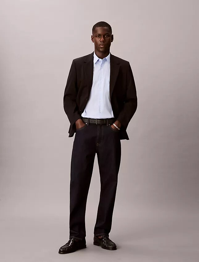 Cotton Stretch Slim Stripe Button-Down Shirt Cotton Stretch Slim Stripe Button-Down Shirt
