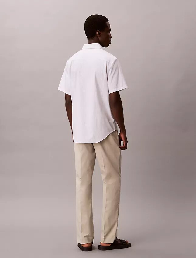 Cotton Stretch Slim Stripe Button-Down Shirt Cotton Stretch Slim Stripe Button-Down Shirt