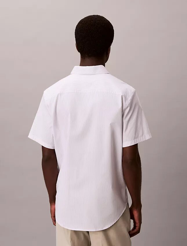 Cotton Stretch Slim Stripe Button-Down Shirt Cotton Stretch Slim Stripe Button-Down Shirt