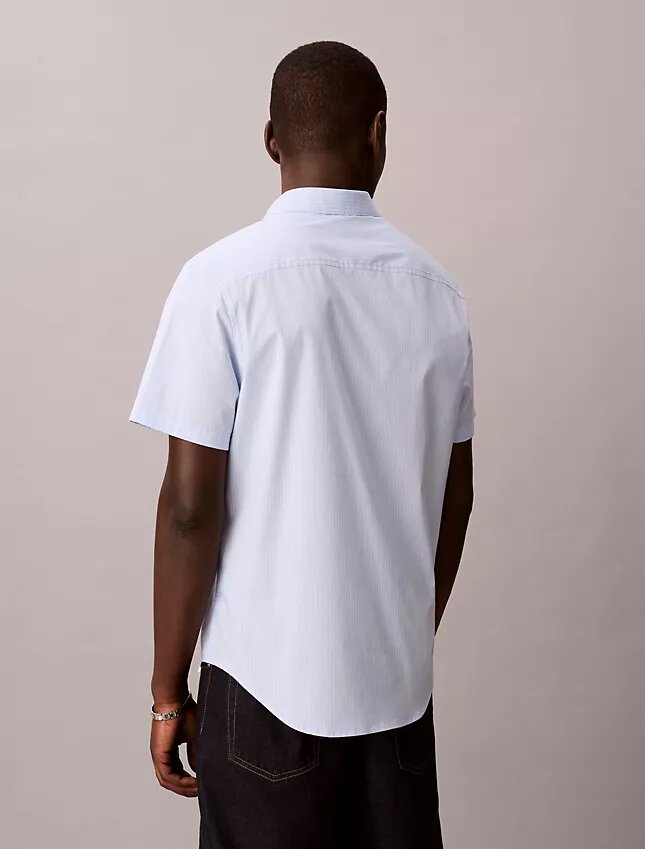 Cotton Stretch Slim Stripe Button-Down Shirt Cotton Stretch Slim Stripe Button-Down Shirt