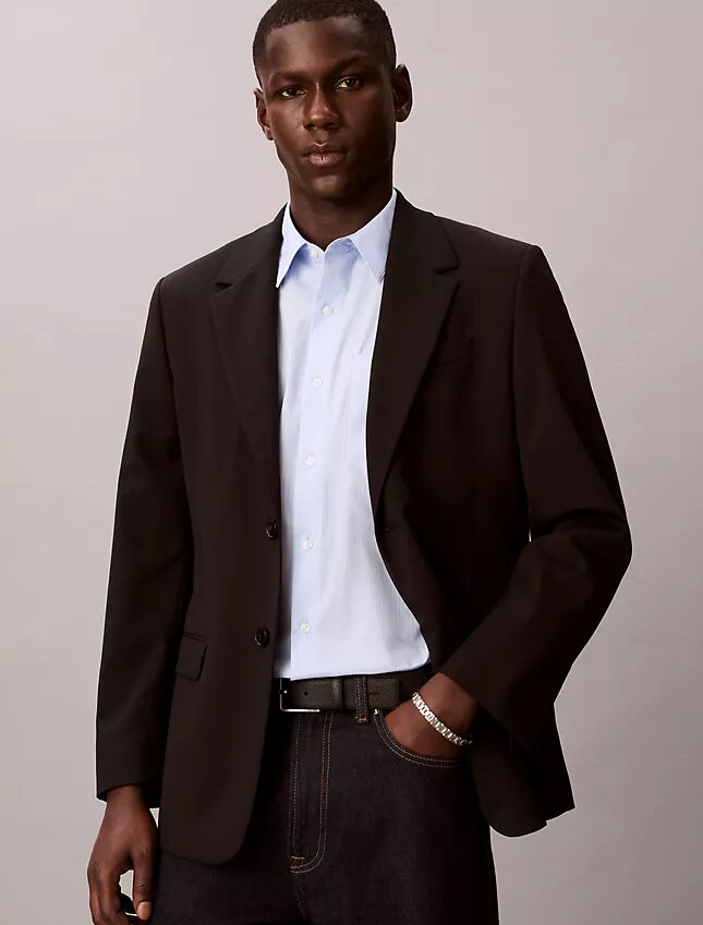 Cotton Stretch Slim Stripe Button-Down Shirt Cotton Stretch Slim Stripe Button-Down Shirt