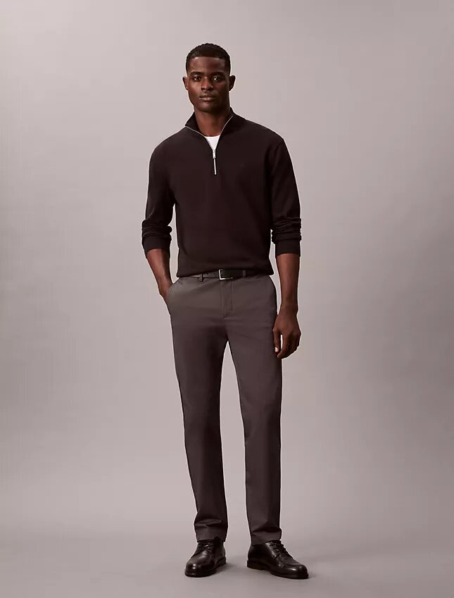Cotton Stretch Slim Trousers Cotton Stretch Slim Trousers