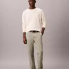 Cotton Stretch Slim Trousers