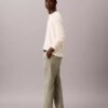 Cotton Stretch Slim Trousers