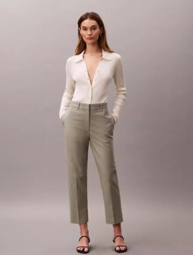 Cotton Stretch Straight Fit Chino Pants