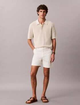 Cotton Stretch Straight Shorts