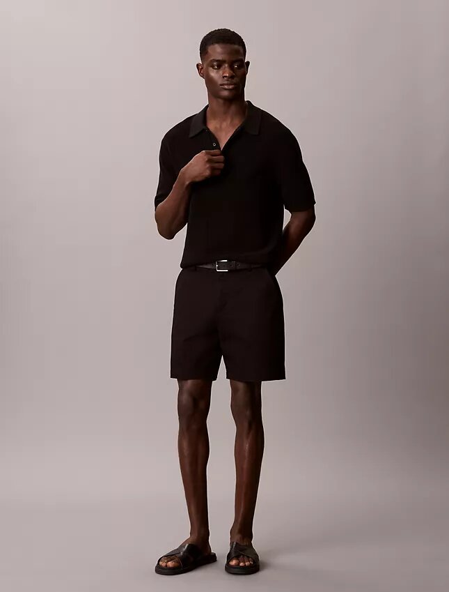 Cotton Stretch Straight Shorts Cotton Stretch Straight Shorts