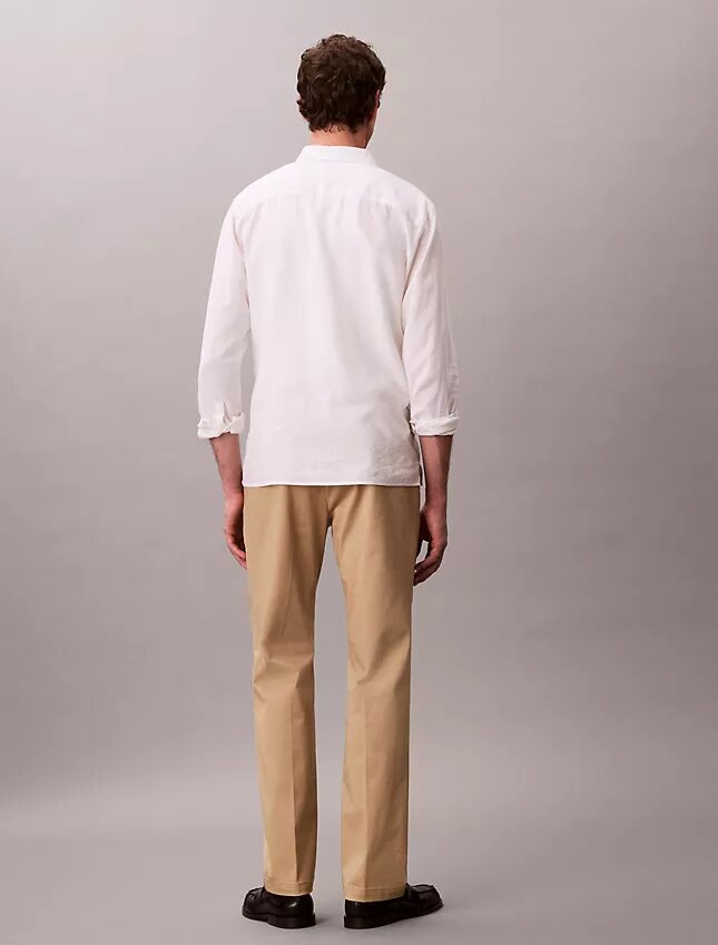 Cotton Stretch Straight Trousers Cotton Stretch Straight Trousers