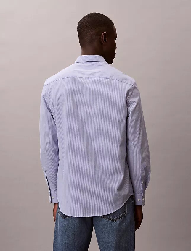 Cotton Stretch Stripe Classic Button-Down Shirt Cotton Stretch Stripe Classic Button-Down Shirt