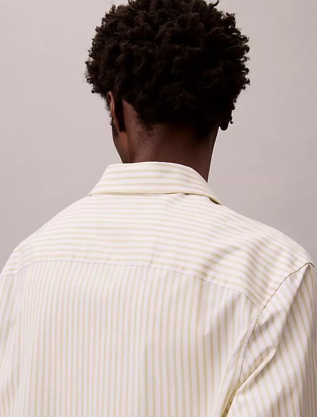 Cotton Stretch Stripe Poplin Button-Down Shirt Cotton Stretch Stripe Poplin Button-Down Shirt
