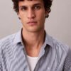 Cotton Stretch Stripe Slim Button-Down Shirt Cotton Stretch Stripe Slim Button-Down Shirt