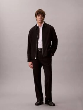 Cotton Stretch Stripe Slim Button-Down Shirt